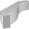 Ekena Millwork 5-in. W x 18-in. D x 18-in. H Baker Architectural Grade PVC Knee Brace BRCP05X18X18BKR - alternate 6